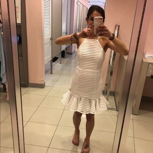 Bardot White Dress with flare NWT